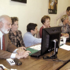 Aula de formación con formadores enseñando