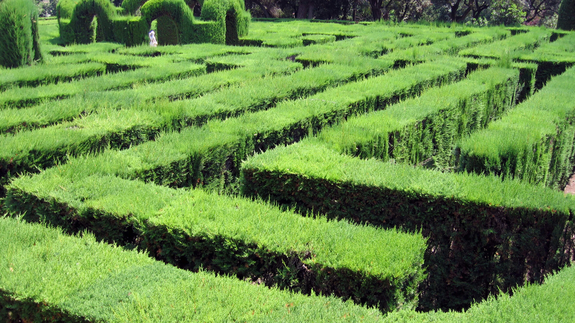 Laberinto en los jardines de Horta