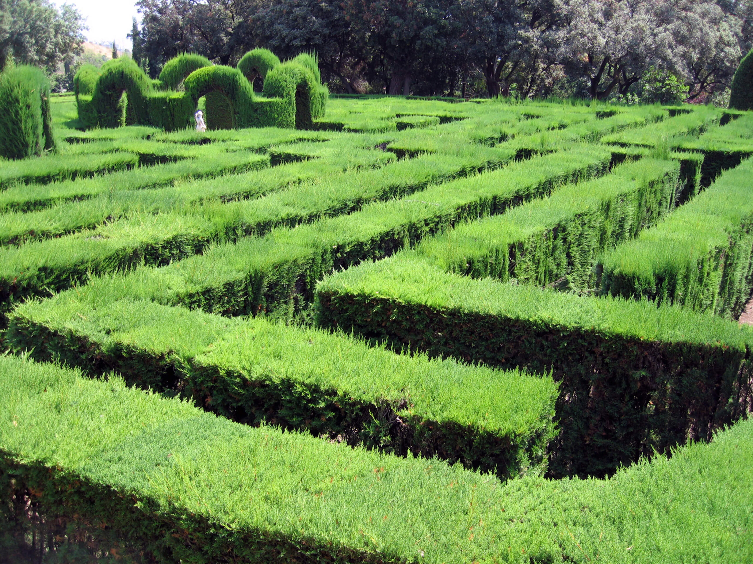 Laberinto en los jardines de Horta