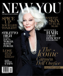 Carmen Dell´Orefice, portada de New You, febrero 2015