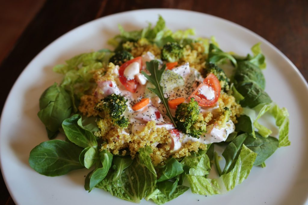 Ensalada con espinacas. Verduras y Hortalizas