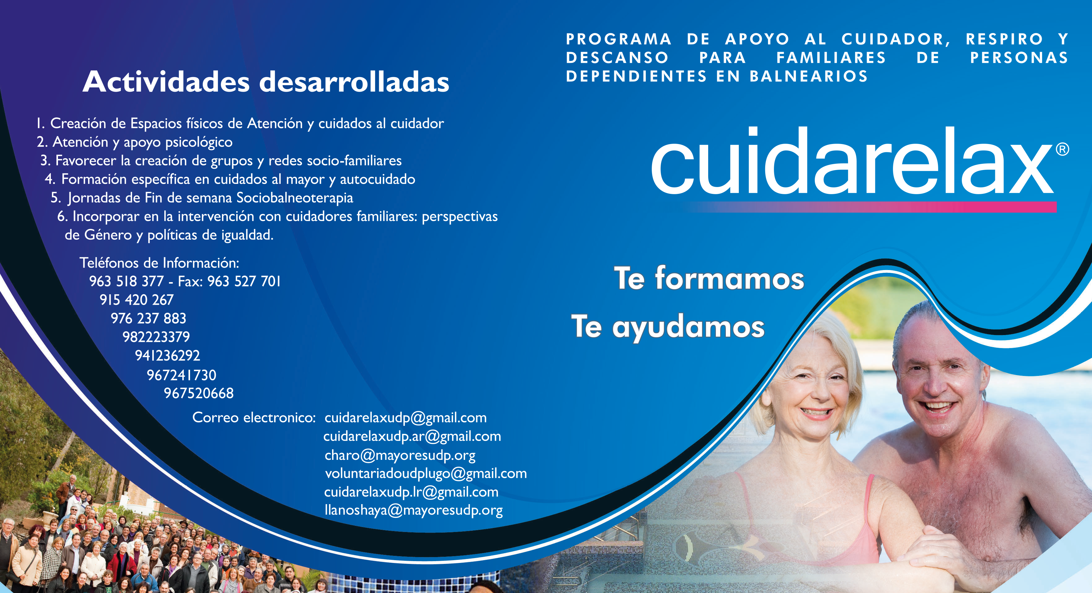 Inicio del programa Cuidarelax 2017, en Galicia