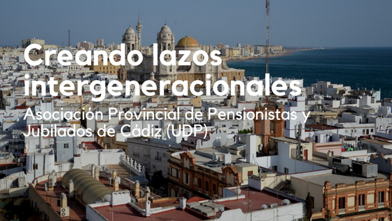 Seis alumnos de la Universidad de Cádiz, procedentes de Nueva Jersey, visitan el Centro Social de la Asociación Provincial de Pensionistas y Jubilados de Cádiz (UDP)