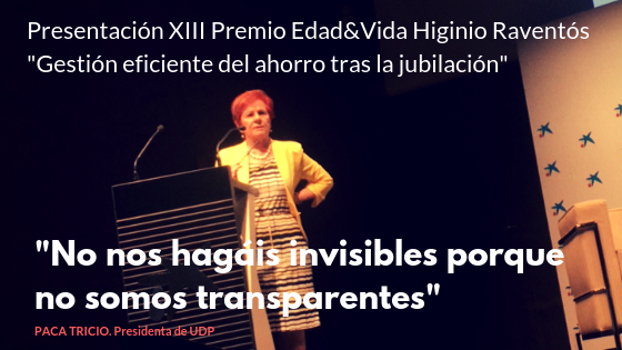 UDP y CEOMA participan en un debate sobre pensiones junto a representantes de la Comisión del Pacto de Toledo