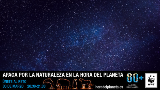 Apaga por la naturaleza y únete al reto de la hora del planeta