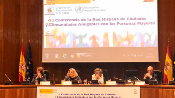 La ministra de Sanidad, Consumo y Bienestar Social en funciones, inaugura la I Conferencia Hispana de Ciudades y Comunidades Amigables con las Personas Mayores.