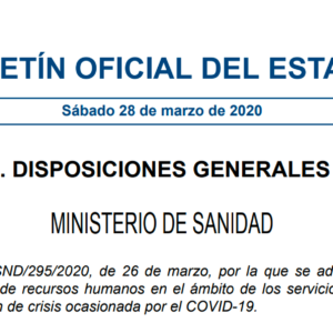 Boletín oficial del Estado 28 de Marzo