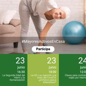 actividades de canal sénior para la semana del 22 al 26 de junio de 2020