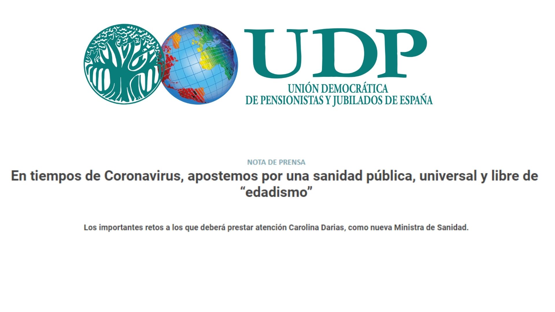 UDP_Las personas mayores en la sanidad pública
