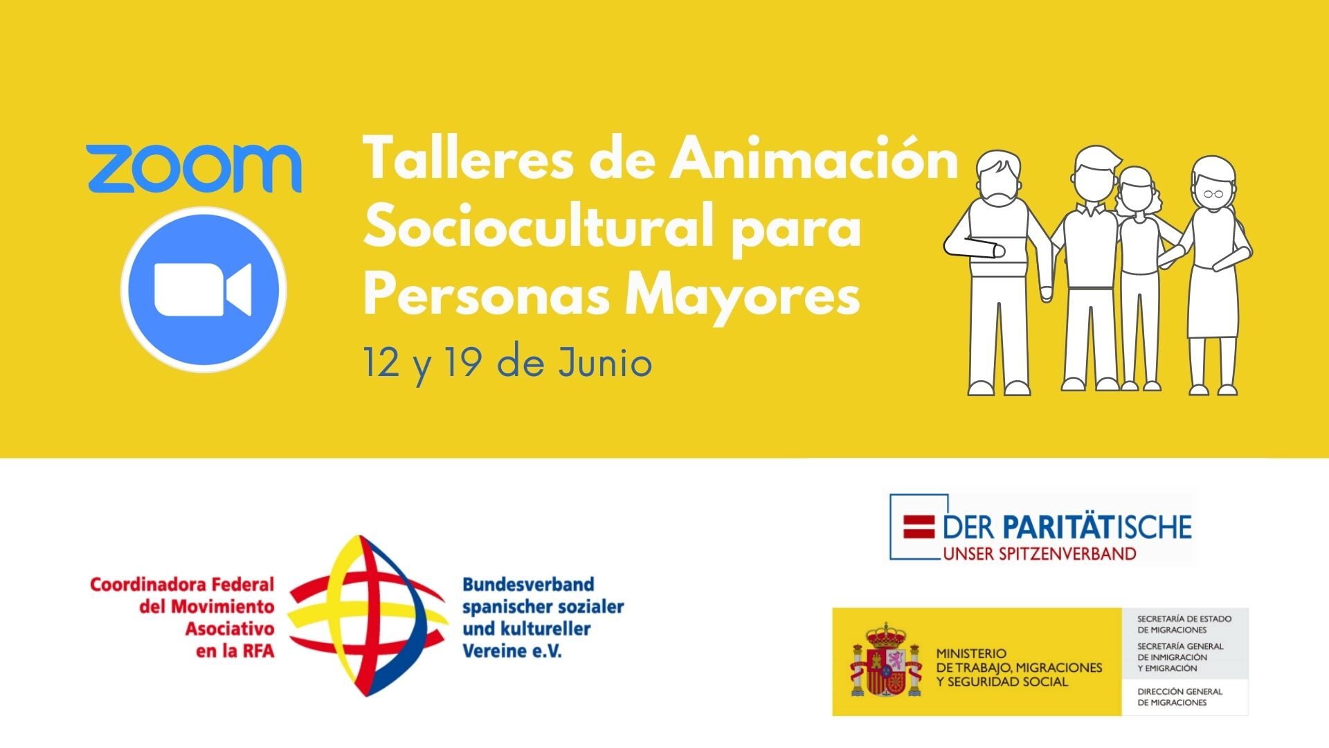 12 Y 19 DE JUNIO taller de animación sociocultural para personas mayores Coordinadora Federal del Movimiento  Asociativo en Alemania 