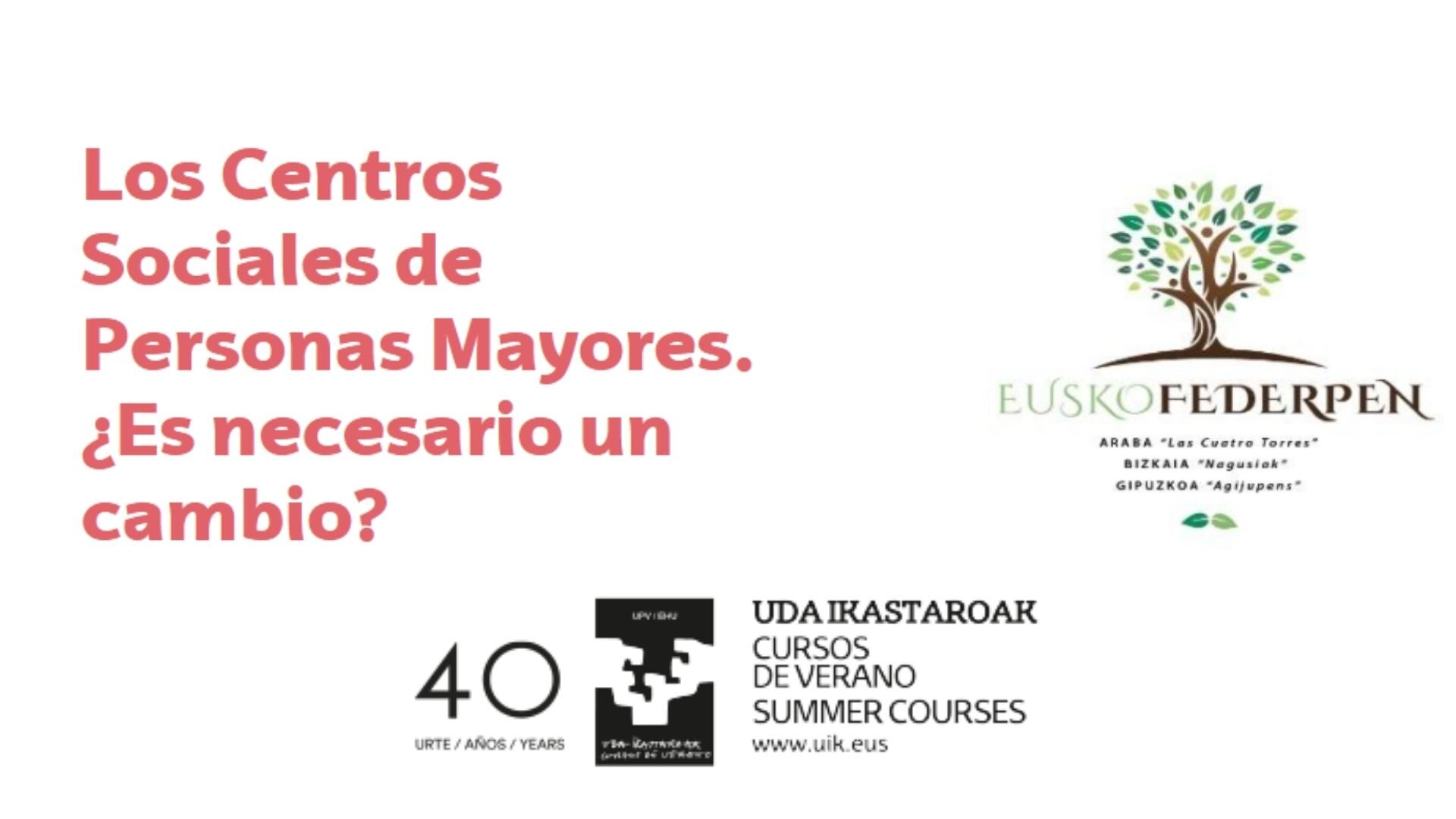 Curso de verano EUSKOFEDERPEN