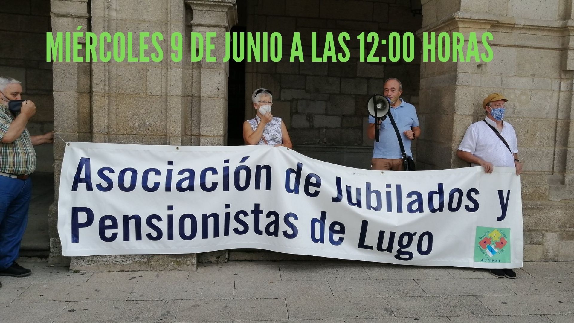 La Asociación de Jubilados y Pensionistas de Lugo, convoca una concentración en la Plaza Mayor de Lugo (1)