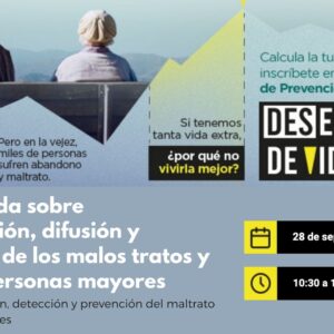 cartel XLVI Jornada de prevención maltrato a personas mayores