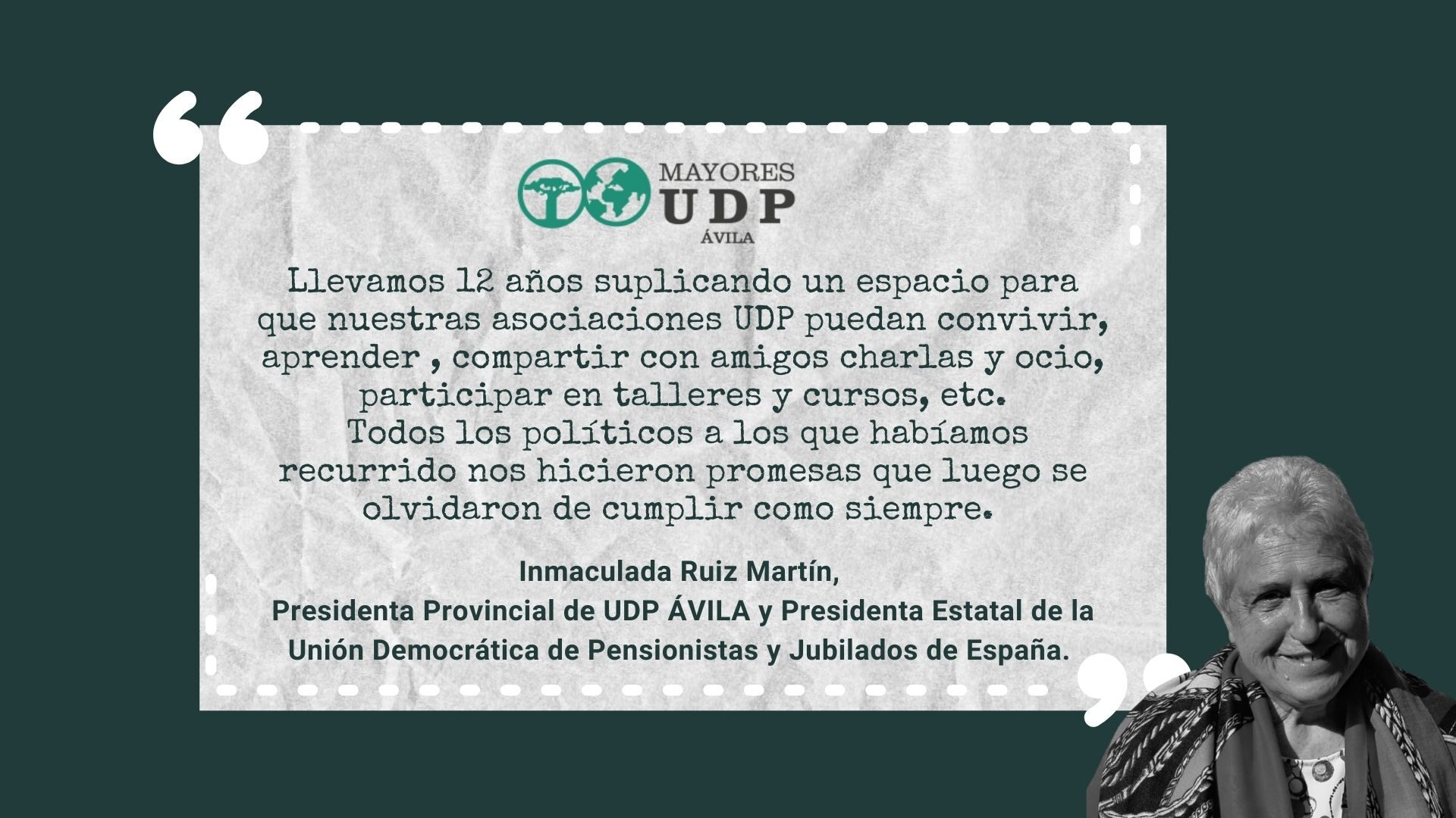 inma ruiz_udp avila_opinión