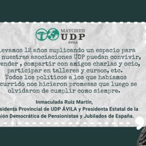 inma ruiz_udp avila_opinión