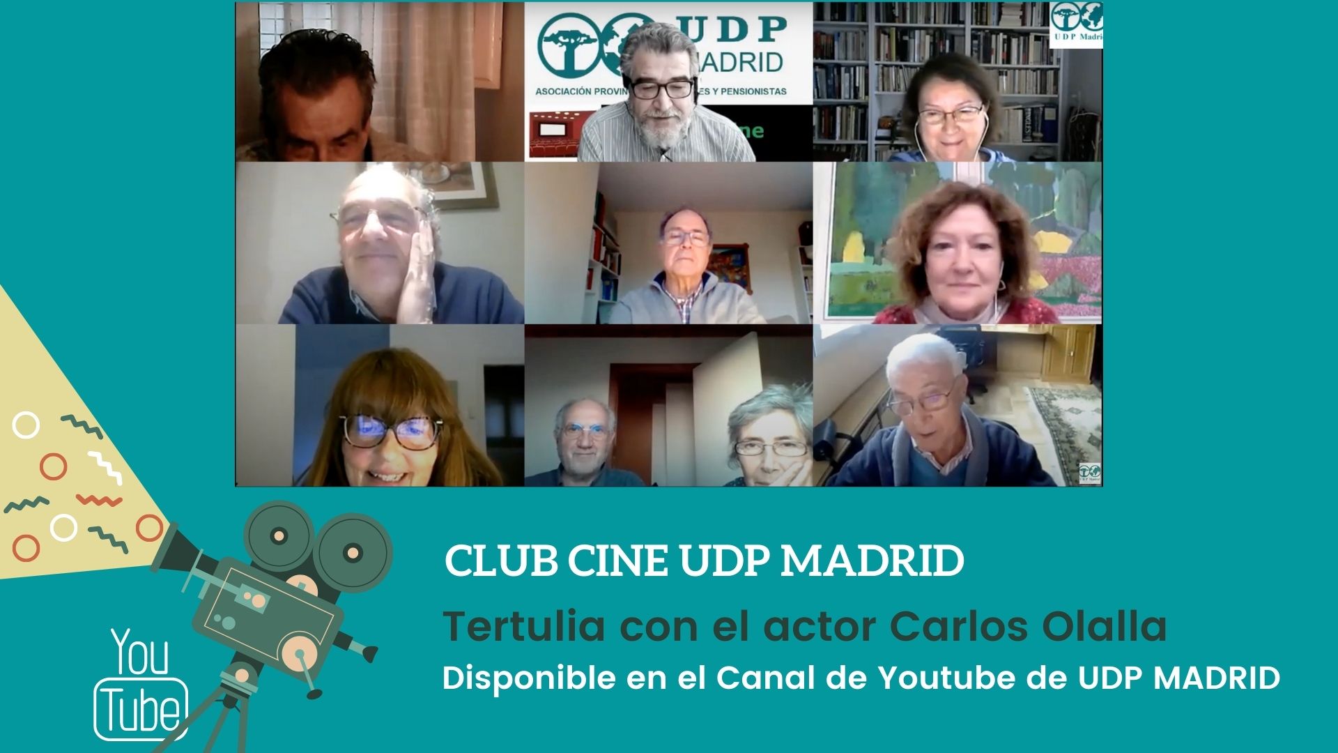 CLUB DE CINE UDP MADRID, con el actor Carlos Olalla