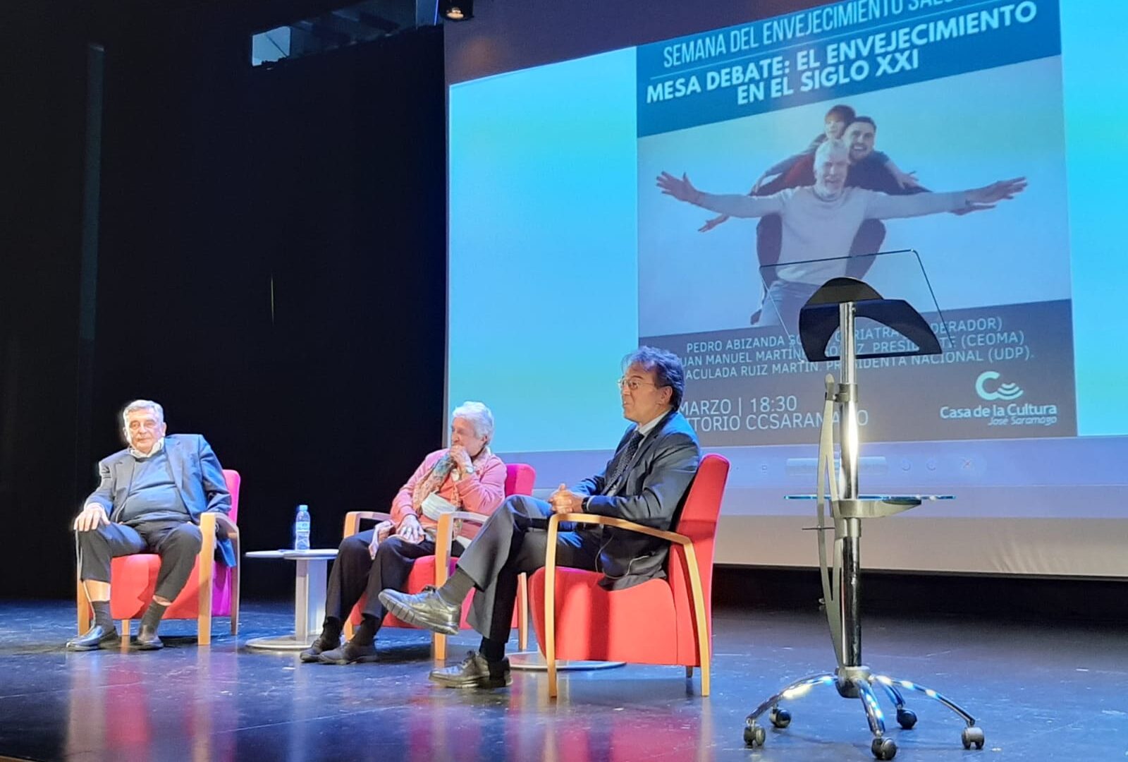 Inmaculada ruiz martín durante la mesa redonda