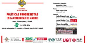 Coloquio » Políticas progresistas en la comunidad de Madrid»