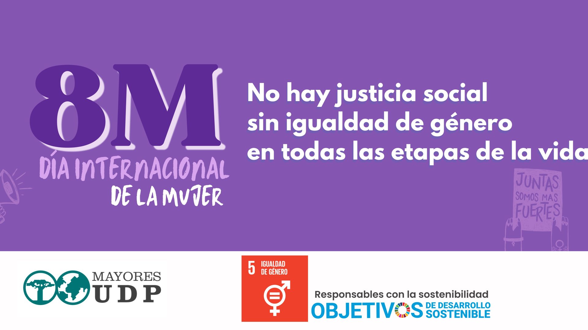 8 de marzo UDP se suma al día de la mujer reivindicando los derechos de las mujeres mayores