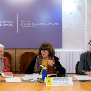 Reunión del Consejo Estatal de Personas Mayores con responsables del Imserso y del Ministerio de Derechos Sociales.