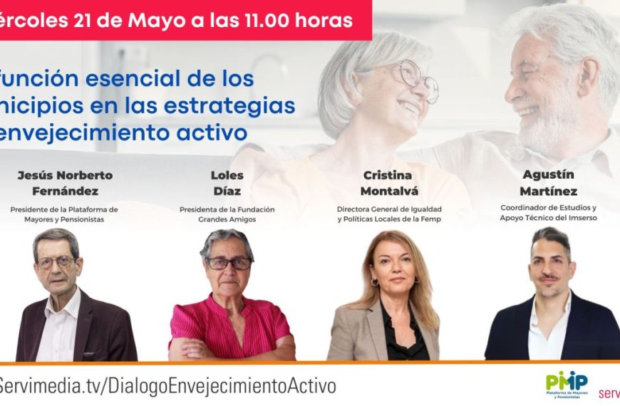 Diálogo sobre el papel de los municipios en el envejecimiento activo organizado por Servimedia y la Plataforma de Mayores y Pensionistas