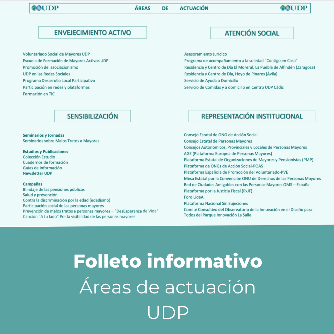 Áreas de actuación UDP