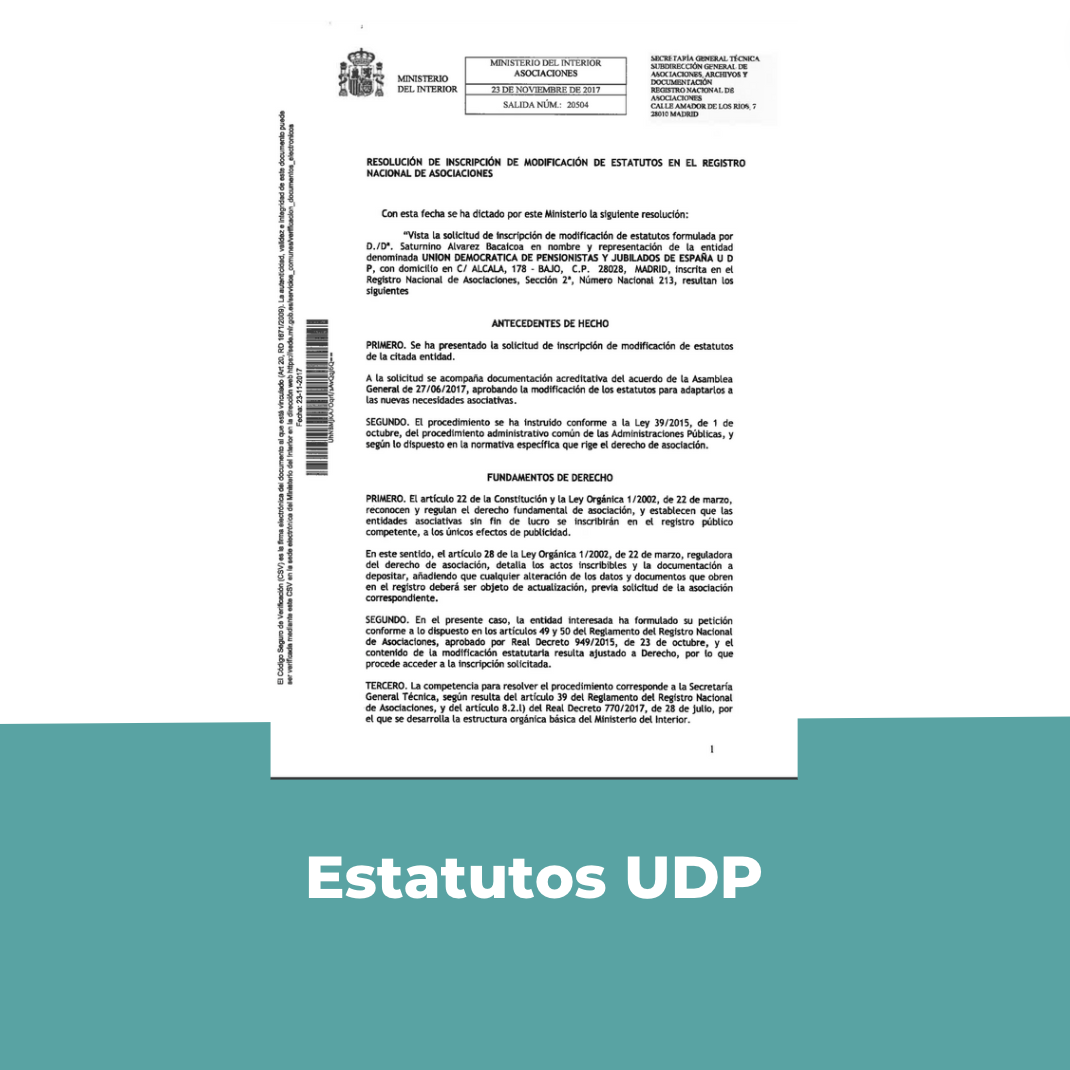 Estatutos UDP